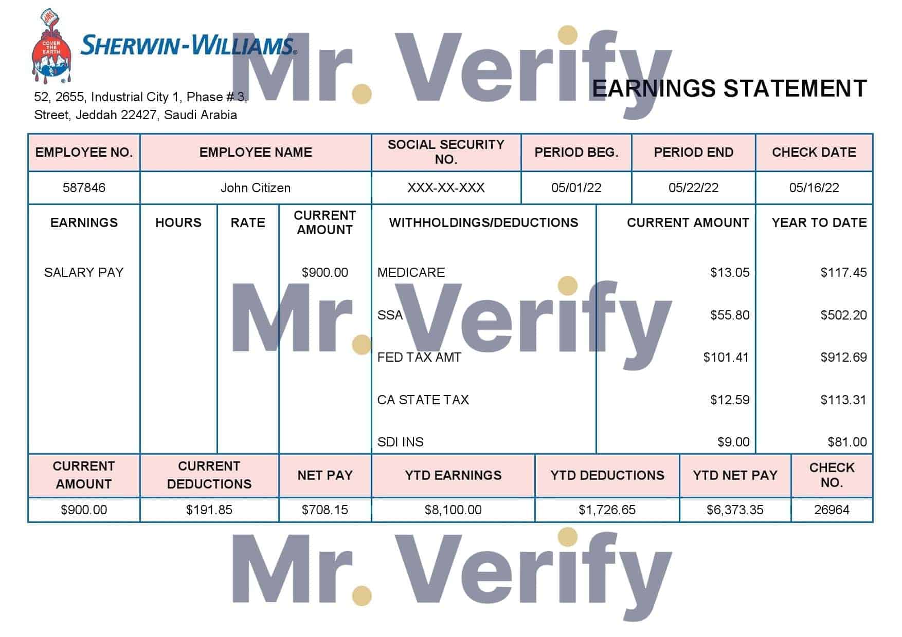 UAE-Sherwin-Williams-Paints-paint-manufacturing-company.jpg UAE Sherwin-Williams Paints paint manufacturing company pay stub Word and PDF template