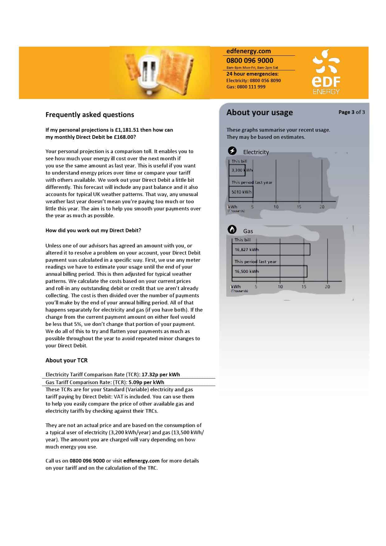 UK-EDF-Energy-2.jpg United Kingdom EDF utility bill template in Word and PDF format (3 pages) - Image 3
