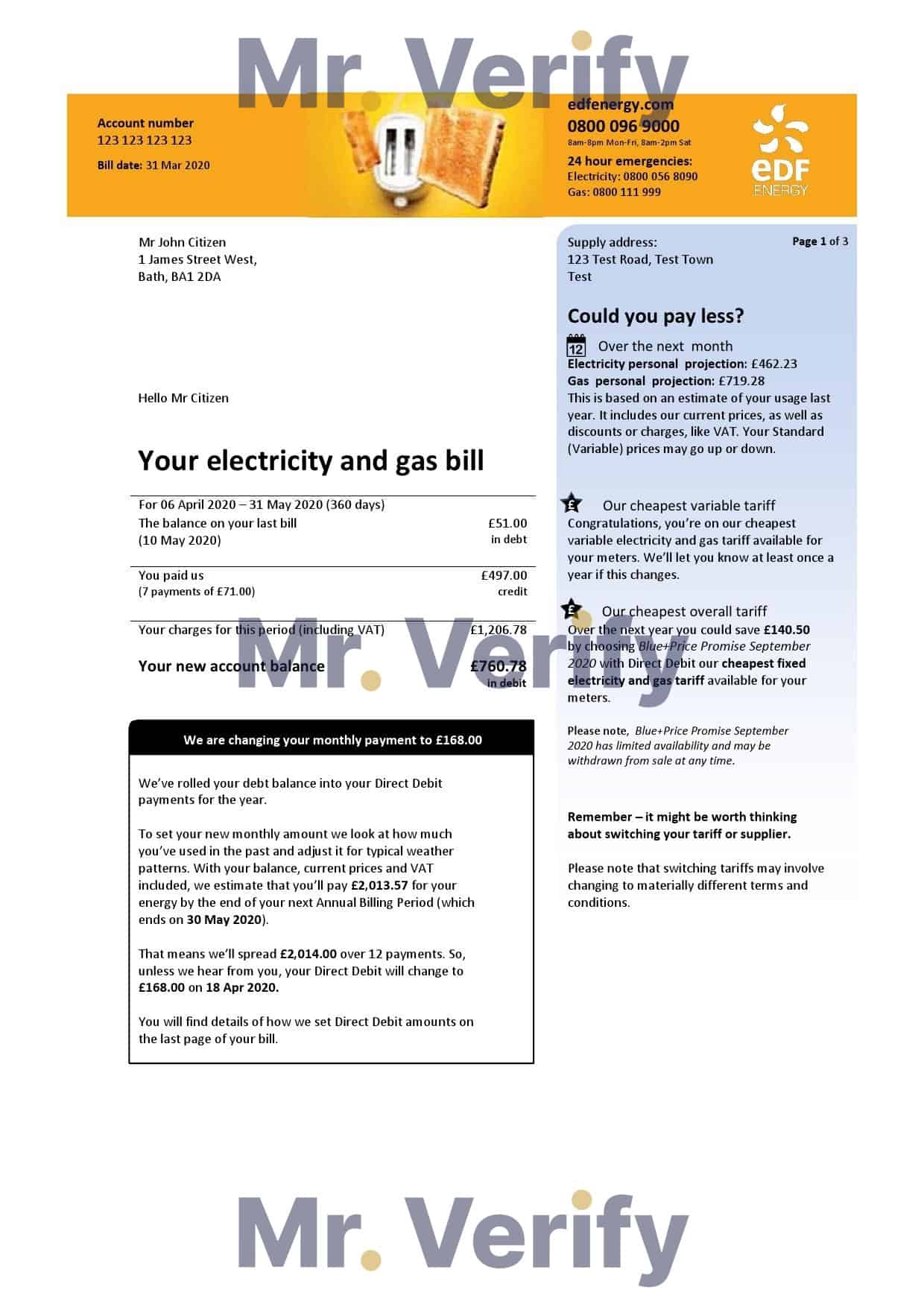 UK-EDF-Energy.jpg United Kingdom EDF utility bill template in Word and PDF format (3 pages)