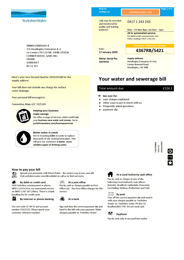 UK-Yorkshire-Water-2-pages.png United Kingdom Yorkshire water utility bill template in Word and PDF format (2 pages)