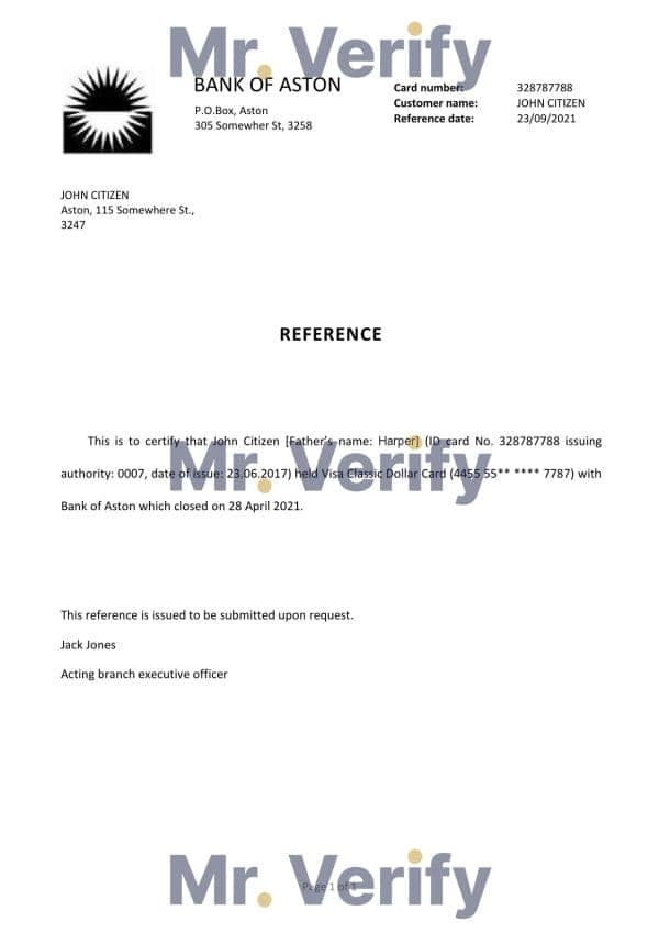 United Kingdom Bank of Aston bank account closure reference letter template in Word and PDF format United Kingdom Bank of Aston bank account closure reference letter template in Word and PDF format