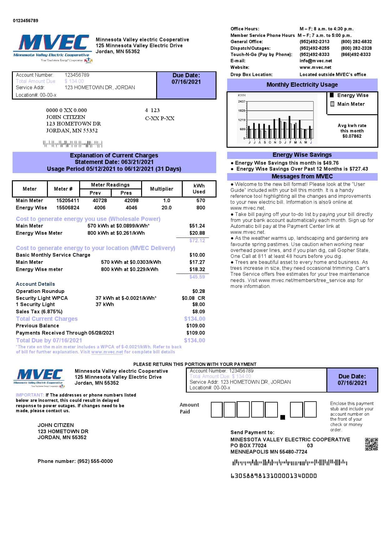 US-Minnesota-Valley-Electric-Cooperative-MVEC.jpg USA Minnesota Valley Electric Cooperative (MVEC) utility bill template in Word and PDF format