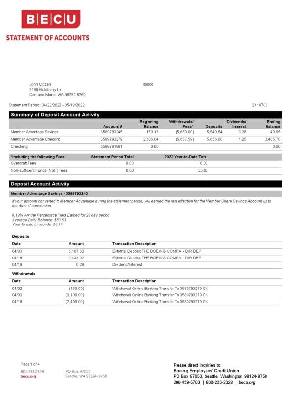 USA-BECU-bank-statement-Word-and-PDF-template-4-pages-1.jpg USA BECU bank statement, Word and PDF template, 4 pages