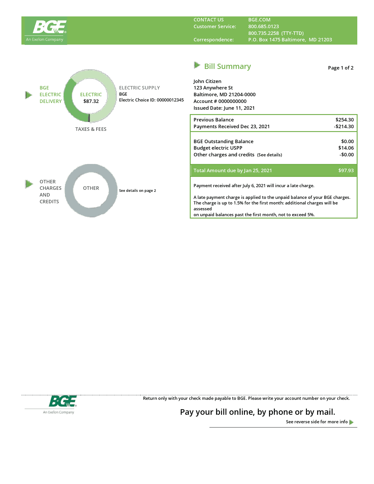 USA-Baltimore-Gas-and-Electric-BGE.png USA Maryland Baltimore Gas and Electric (BGE) utility bill template in Word and PDF format (2 pages)