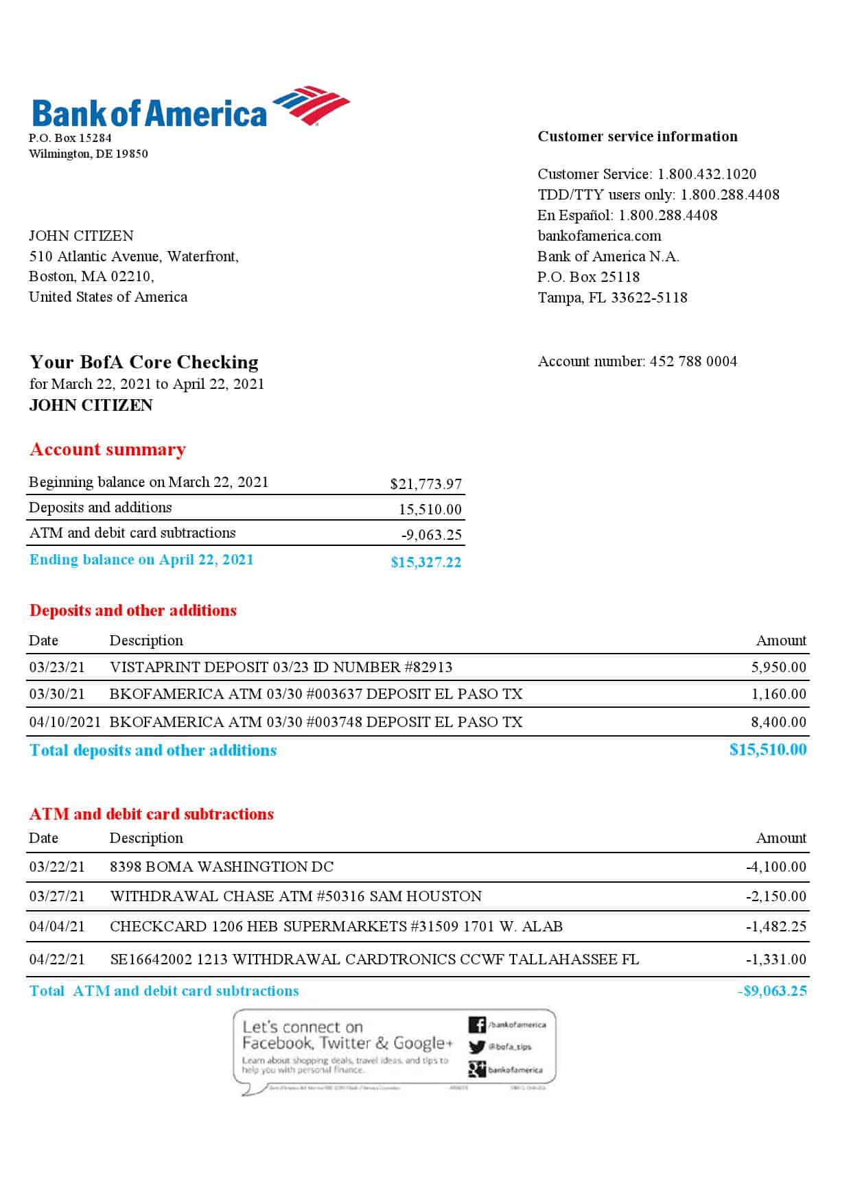 USA-Bank-of-America-5_000001.jpg USA Bank of America bank statement template in Excel and PDF format, version 4