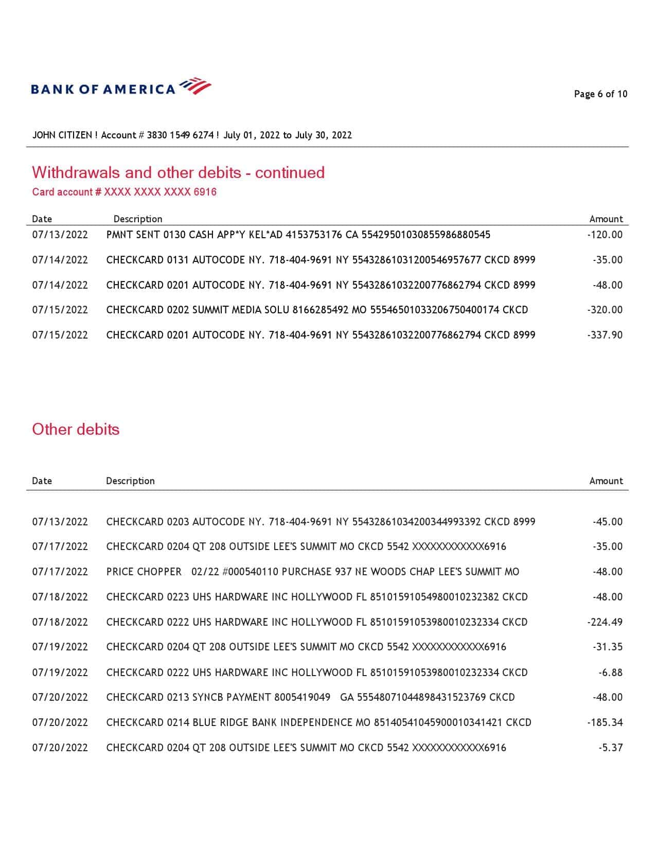 USA-Bank-of-America-bank-statement-Word-and-PDF-template-10-pages-version-5-6.jpg USA Bank of America bank statement Word and PDF template (10 pages), version 5 - Image 6