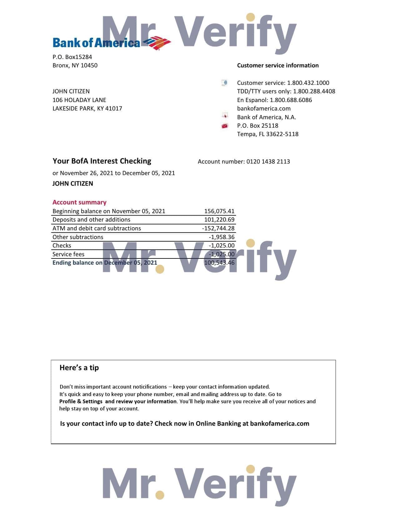 USA Bank of America bank account closure reference letter template in Word and PDF format USA Bank of America bank account closure reference letter template in Word and PDF format