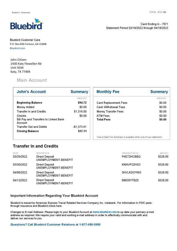 USA-Bluebird-bank-statement-Word-and-PDF-template.jpg USA Bluebird bank statement Word and PDF template
