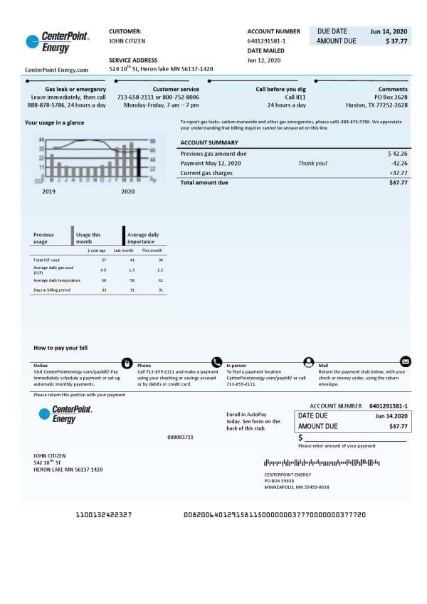 USA-Center-Point-Energy.jpg USA Texas Center Point Energy utility bill template in Word and PDF format