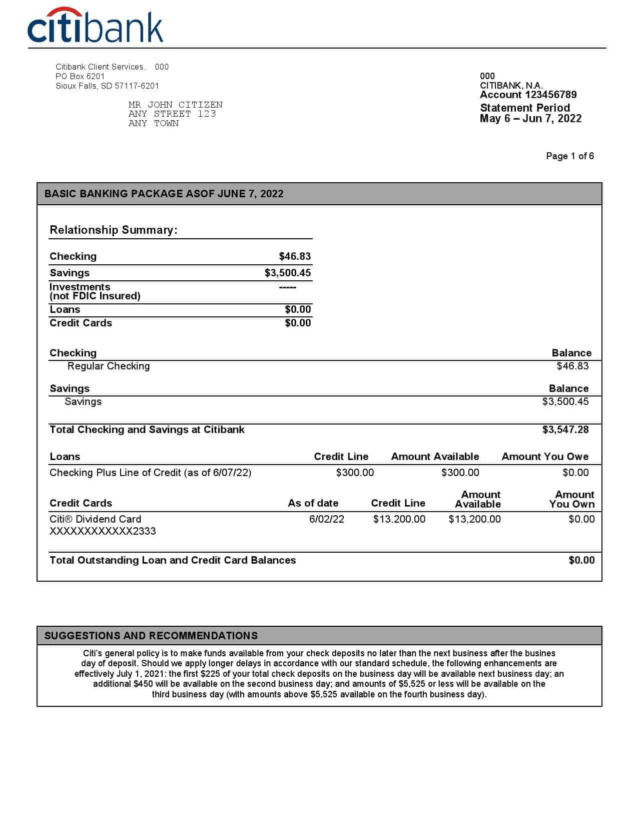 USA-Citibank-bank-statement-Word-and-PDF-template-6-pages-1.jpg USA Citibank bank statement, Word and PDF template, 6 pages