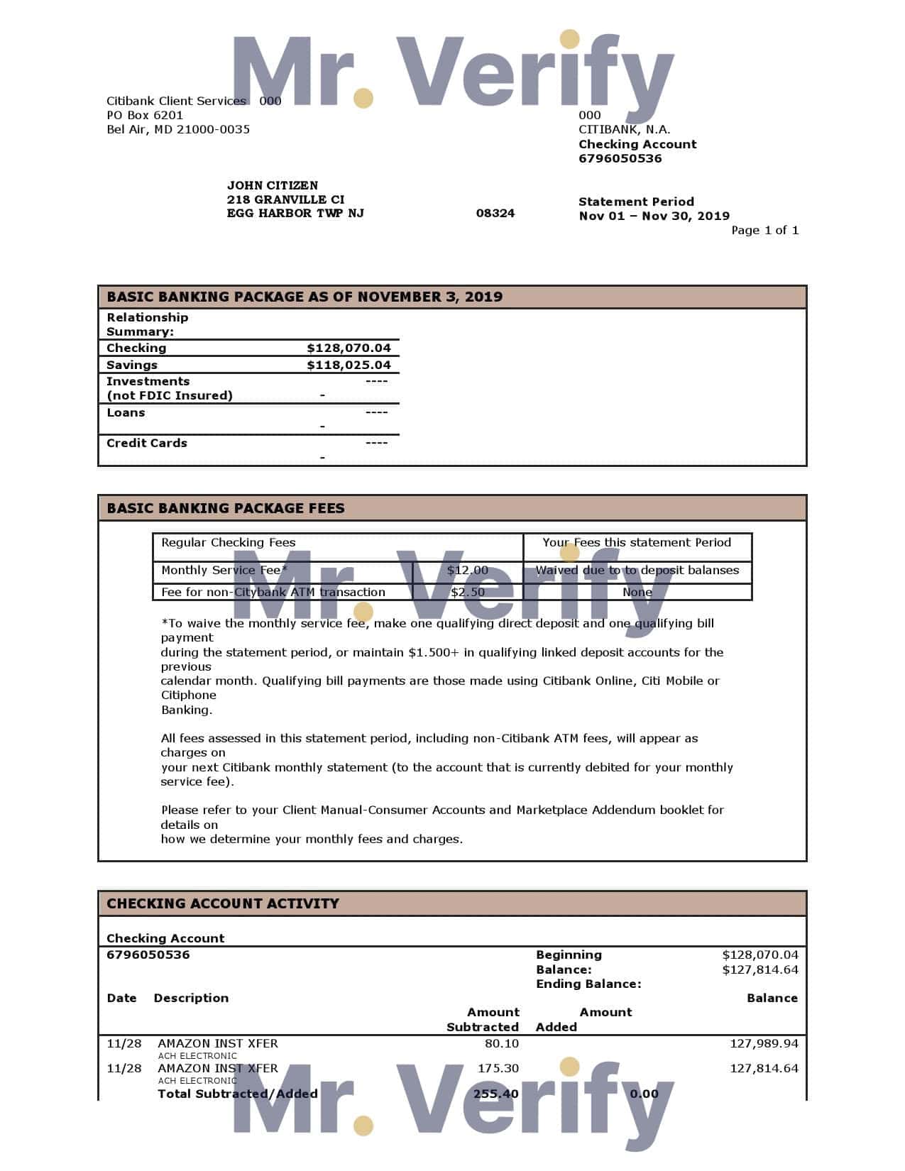 USA-City-Bank-statement-template-in-Word-and-PDF-format.jpg USA City Bank statement template in Word and PDF format