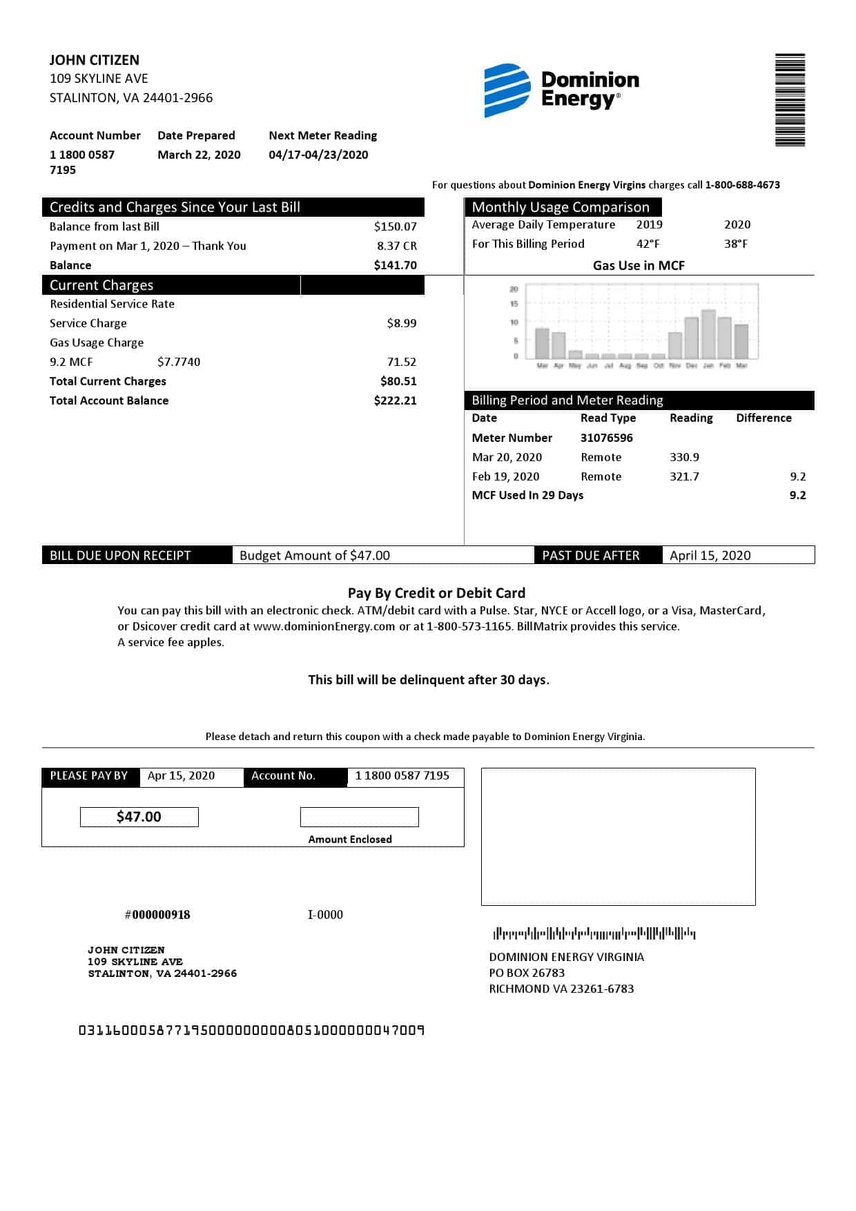 USA-Dominion-Energy_000001.jpg USA Dominion Energy utility bill template in Word and PDF format
