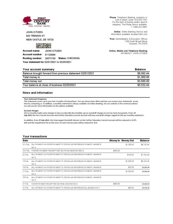 USA-First-Century-Bank-statement-easy-to-fill-template-in-Excel-and-PDF-format.jpg USA First Century Bank statement easy to fill template in Excel and PDF format