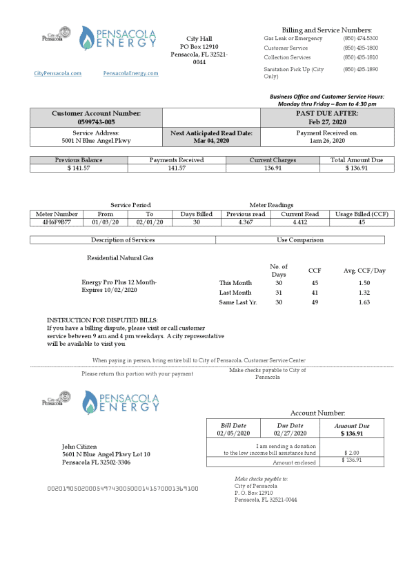 USA-Florida-Pensacola.png USA Florida Pensacola Energy utility bill template in Word and PDF format