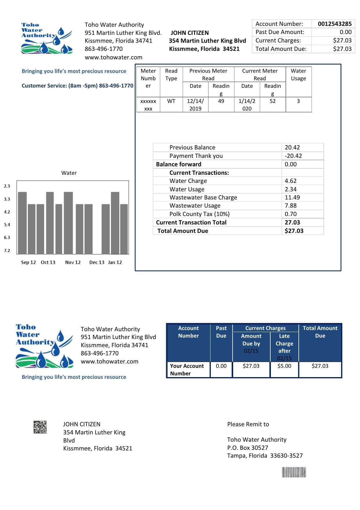 USA-Florida-Toho-Water-Authority-utility.jpg USA Florida Toho Water Authority utility bill template in Word and PDF format