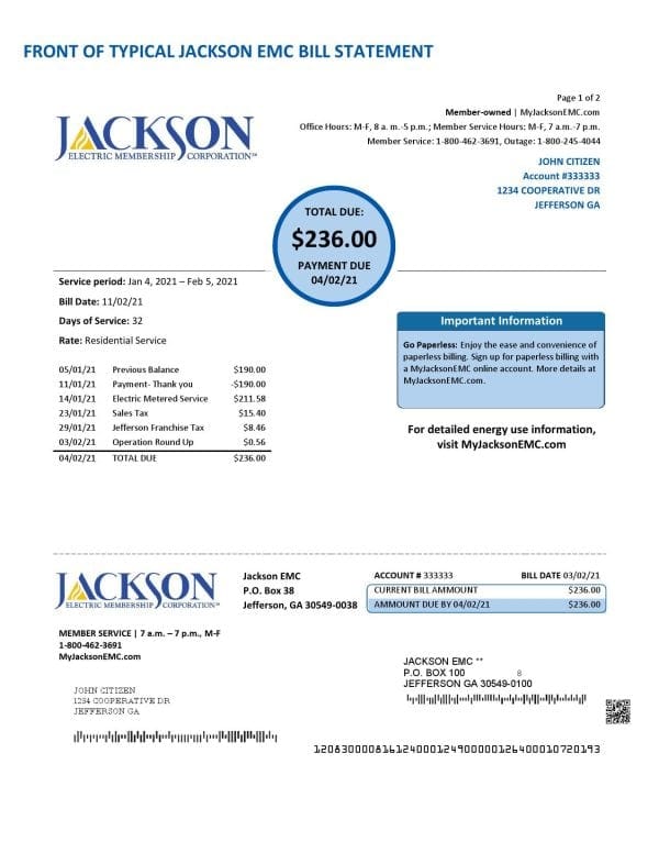USA-Georgia-JACKSON-EMC-utility-bill_000001.jpg USA Georgia JACKSON EMC utility bill template in Word and PDF format (2 pages)