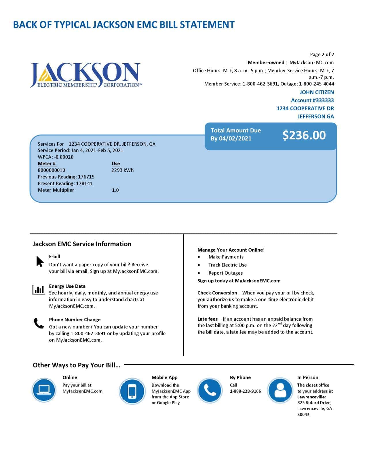 USA-Georgia-JACKSON-EMC-utility-bill_000002.jpg USA Georgia JACKSON EMC utility bill template in Word and PDF format (2 pages) - Image 2
