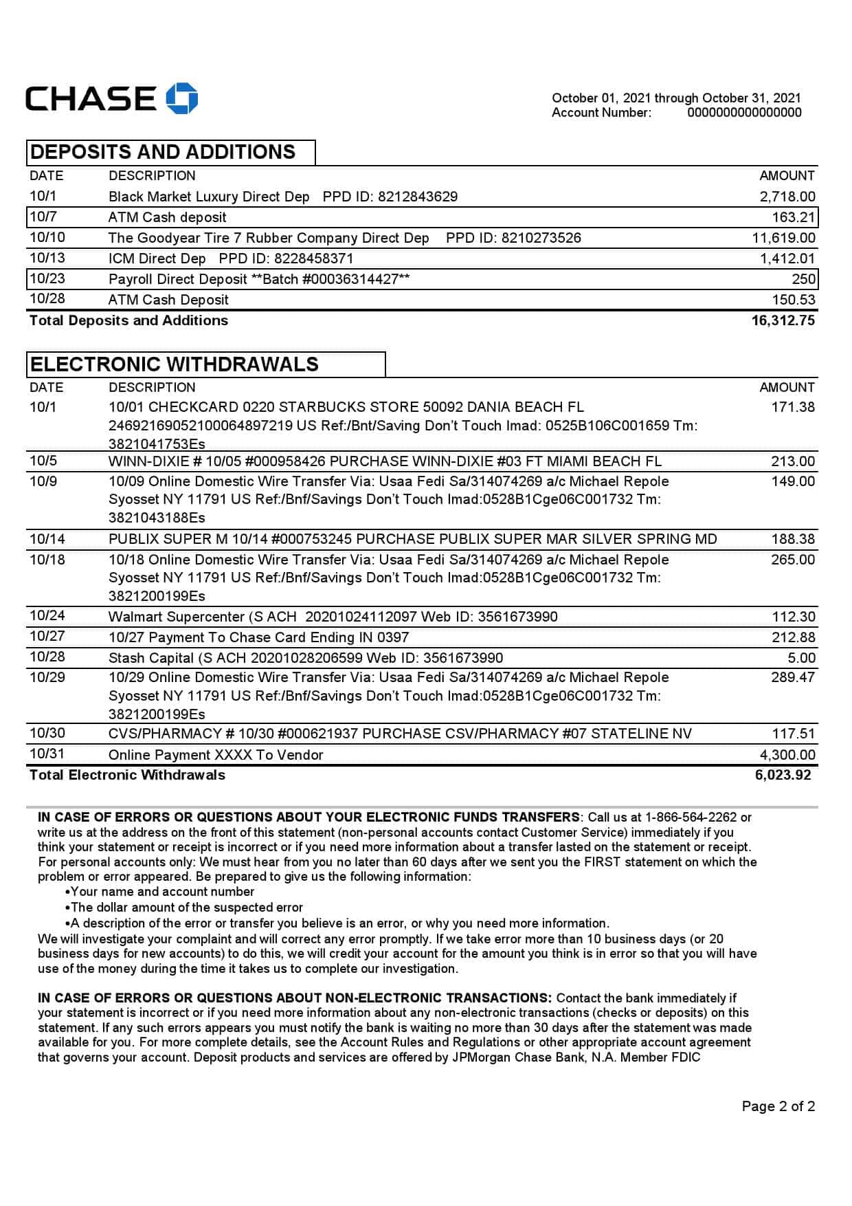 USA-JPMorgan-Chase-2-pages_000002.jpg USA JP Morgan Chase bank statement template in .doc and .pdf file format, 2 pages - Image 2