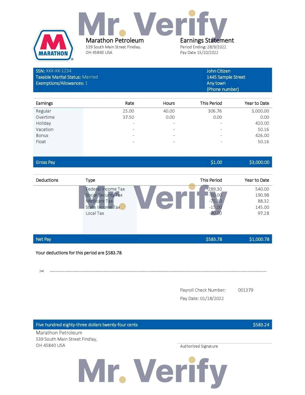 USA-Marathon-Petroleum.jpg USA Marathon Petroleum company pay stub Word and PDF template