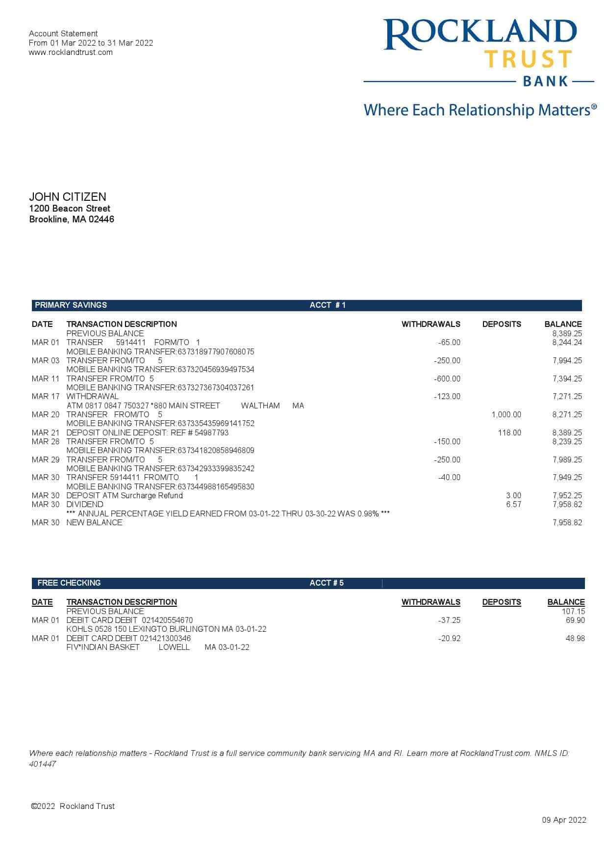 USA-Massachusetts-Rockland-Trust-bank-statement-Word-and-PDF-template.jpg USA Massachusetts Rockland Trust bank statement Word and PDF template