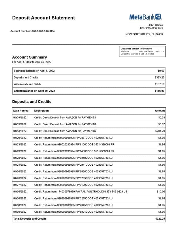 USA-Metabank-deposit-account-statement-Word-and-PDF-template-3-pages-1.jpg USA Metabank deposit account statement, Word and PDF template, 3 pages