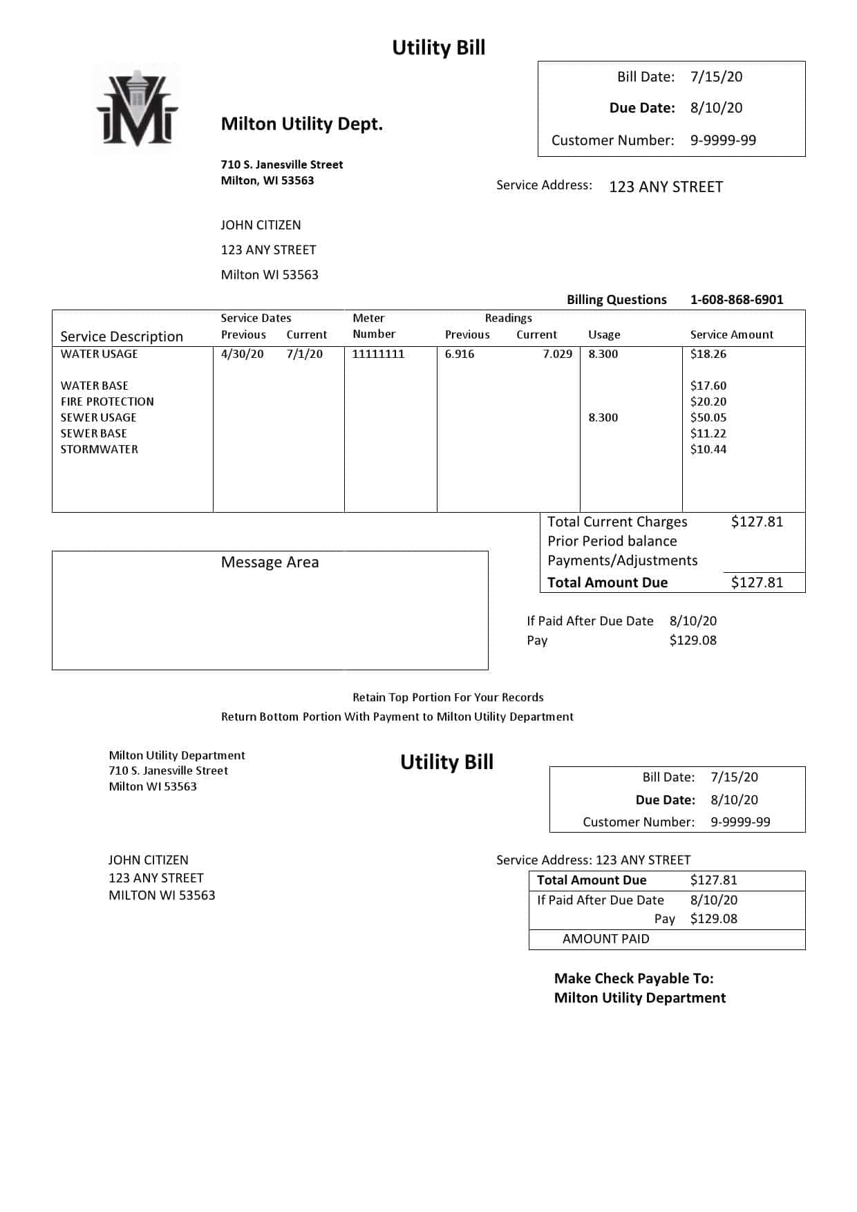 USA-Milton-Utility-Dept.jpg USA Massachusetts Milton Utility Dept water utility bill template in Word and PDF format
