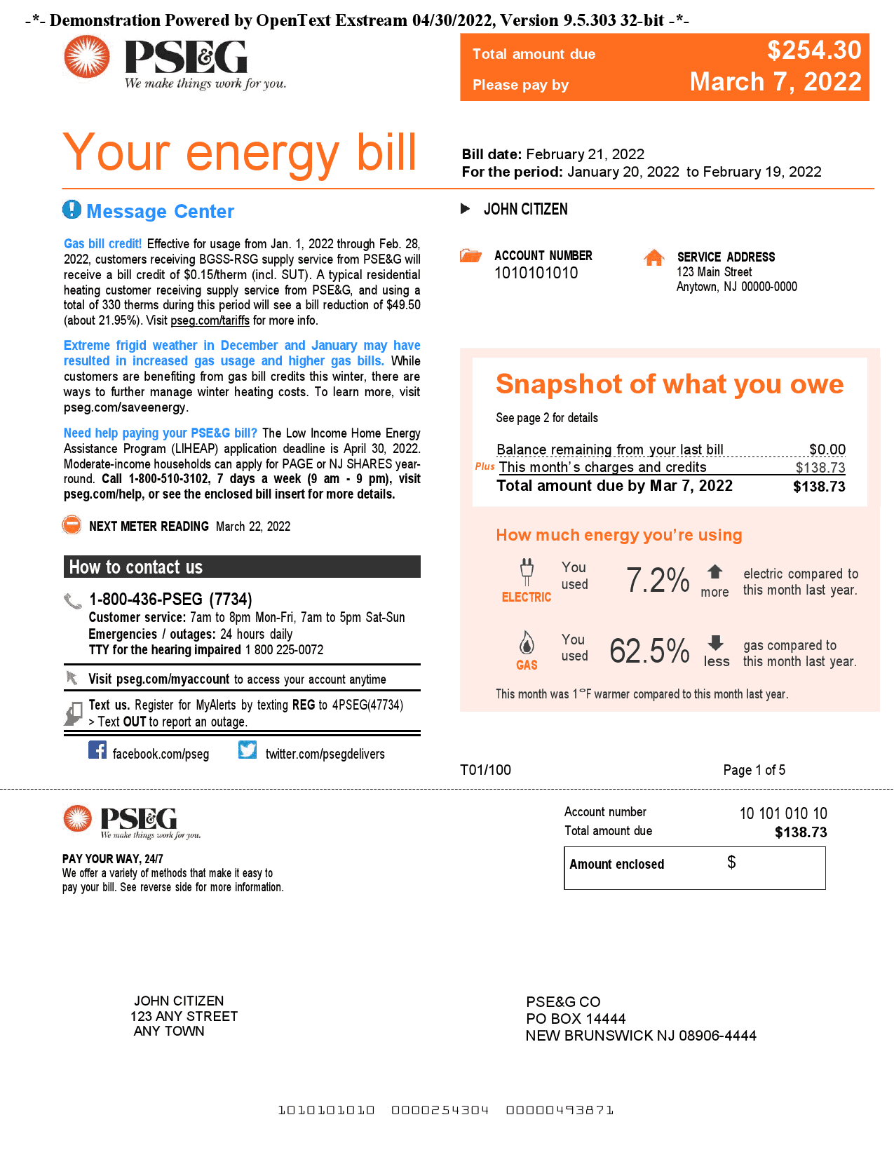 USA-New-York-PSEG-utility.png USA New York PSEG utility bill, Word and PDF template, 5 pages