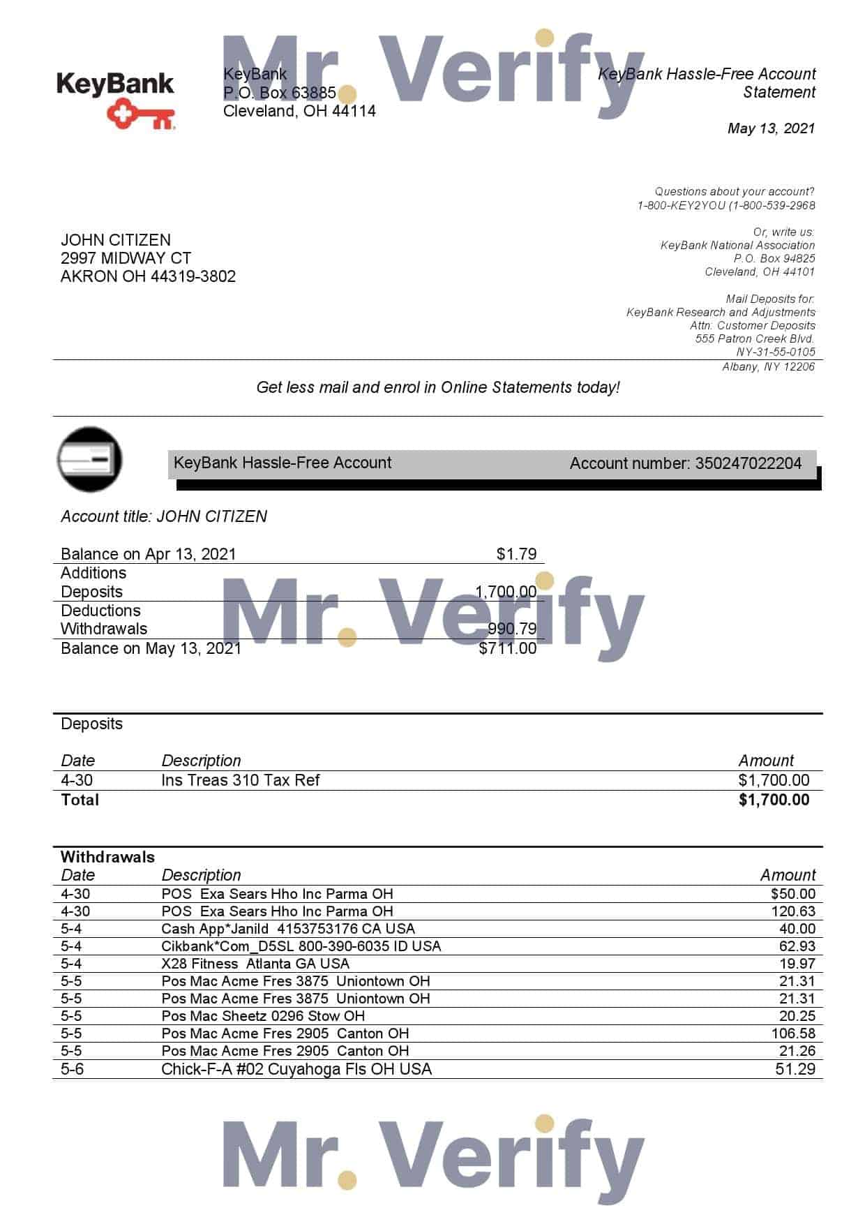 USA-Ohio-KeyBank-bank-statement-template-in-Word-and-PDF-format-1.jpg USA Ohio KeyBank bank statement template in Word and PDF format