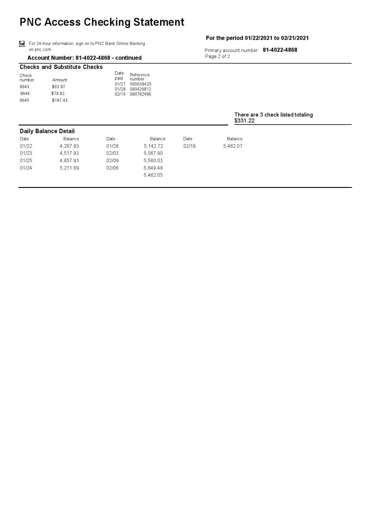 USA-PNC-bank-statement-template-in-Word-and-PDF-format-2-pages-2.jpg USA PNC bank statement template in Word and PDF format, 2 pages - Image 2