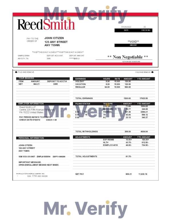 USA-Reed-Smith-LLP-law-company.jpg USA Reed Smith LLP law company pay stub Word and PDF template