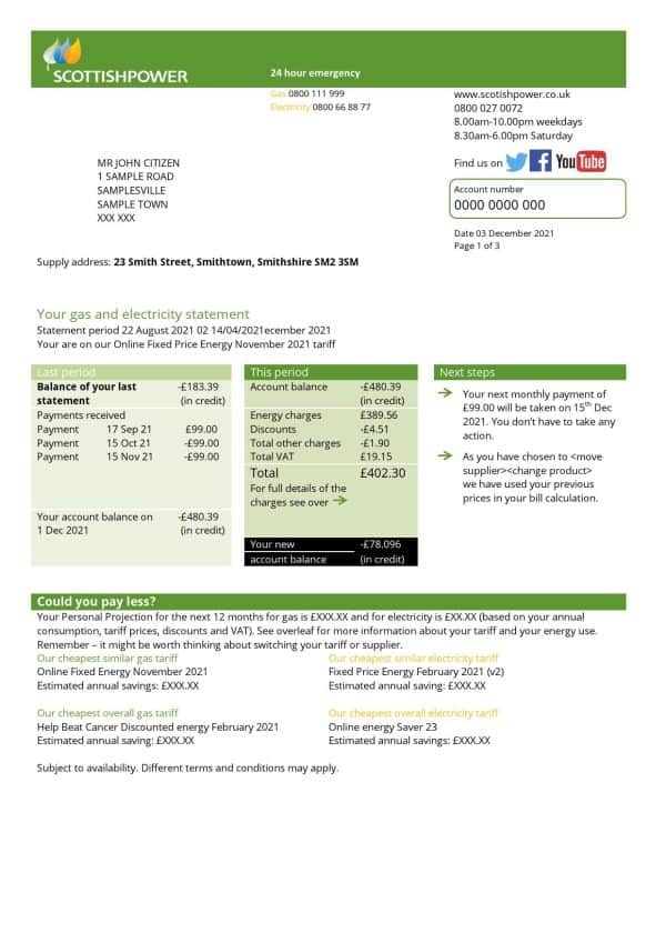 USA-Scottishpower.jpg USA ScottishPower utility bill template in Word and PDF format (3 pages)