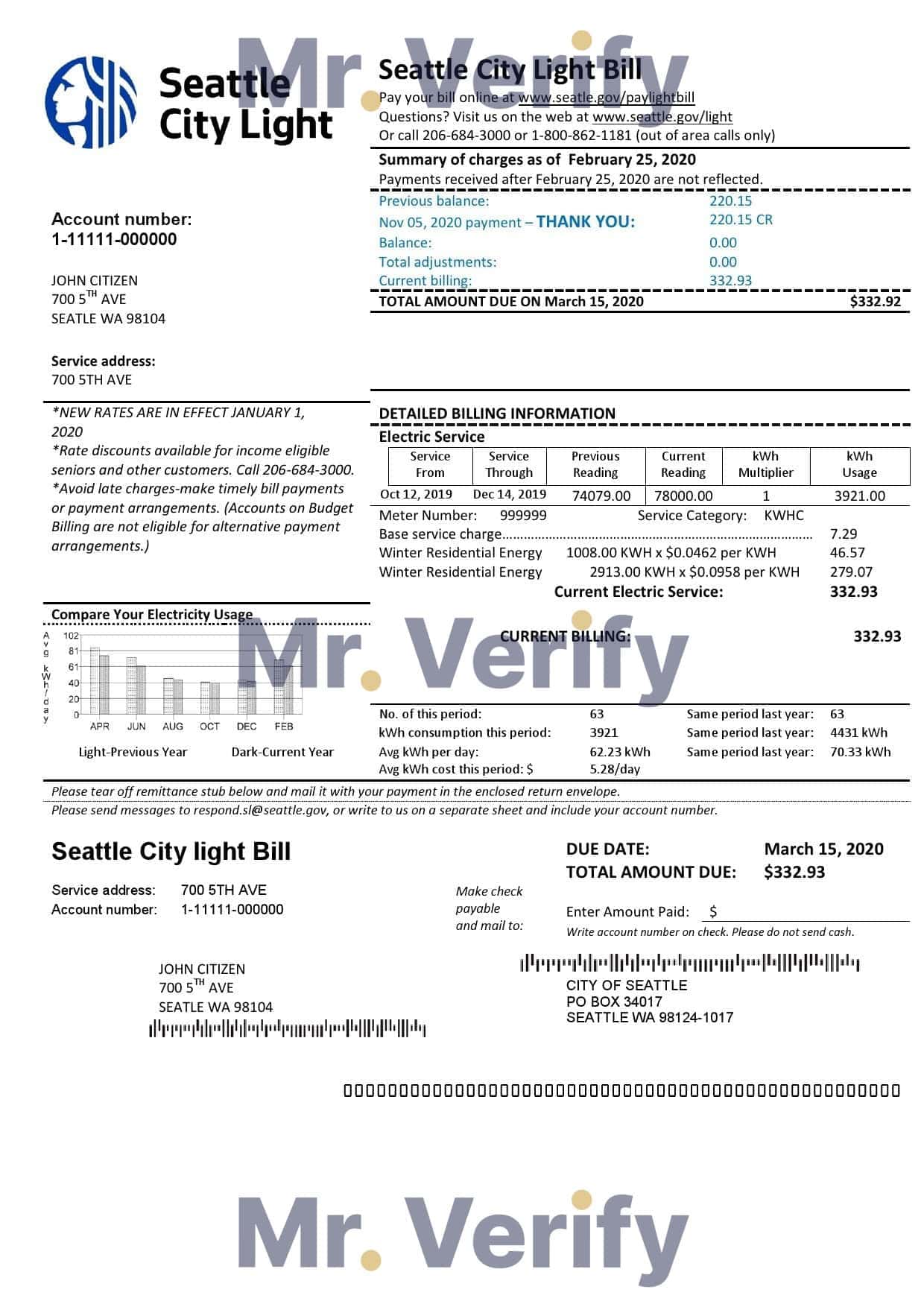 USA-Seattle-City-Light-Bill.jpg USA Washington Seattle City Light utility bill template in Word and PDF format