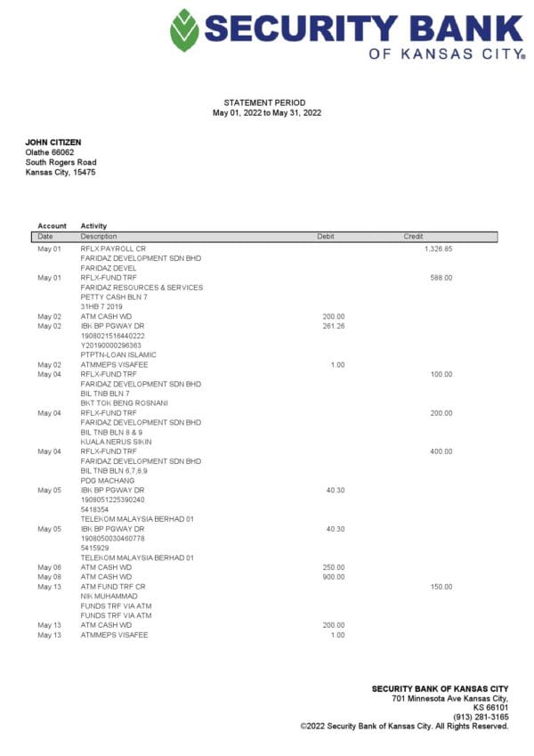 USA-Security-Bank-of-Kansas-city-bank-statement-Word-and-PDF-template.jpg USA Security Bank of Kansas city bank statement Word and PDF template