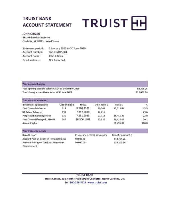 USA-Truist-Bank_000001.jpg USA Truist Bank statement template in .xls and .pdf file format