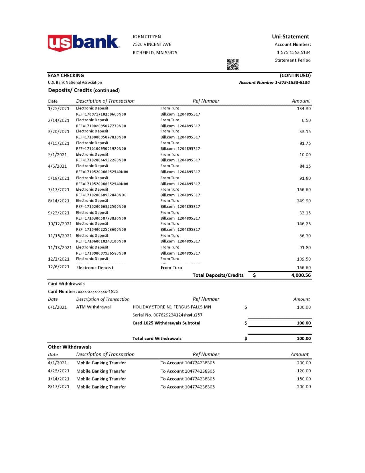 USA-U.S.-Bank-statement-template-in-Excel-and-PDF-.xls-and-.pdf-file-format-3-pages-2.jpg USA U.S. Bank statement template in Excel and PDF (.xls and .pdf file) format (3 pages) - Image 2