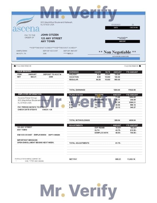 USA retail company employee sheet template in Word and PDF format