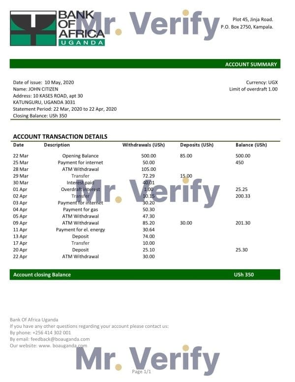 Uganda-Bank-of-Africa-proof-of-address-bank-statement-template-in-Word-and-PDF-format.jpg Uganda Bank of Africa proof of address bank statement template in Word and PDF format