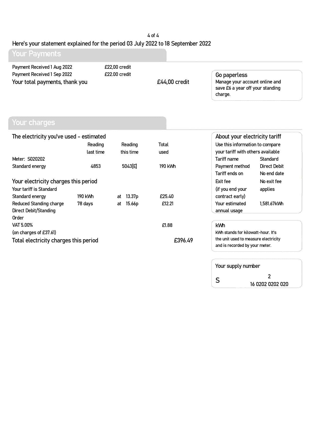 United-Kingdom-SSE-Energy-3.jpg United Kingdom SSE Energy utility bill, Word and PDF template, 4 pages - Image 4