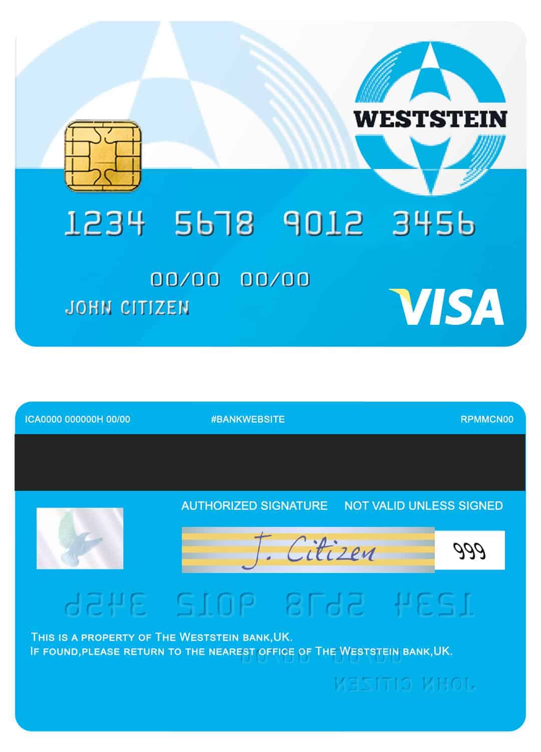 United Kingdom WestStein bank visa credit card United Kingdom WestStein bank visa credit card
