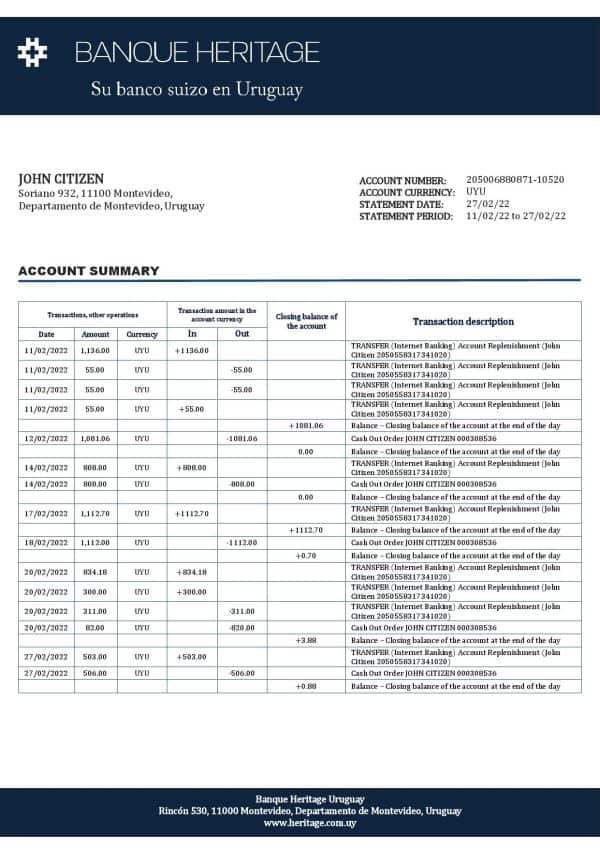 Uruguay-Banque-Heritage-bank-statement-template-in-Word-and-PDF-format.jpg Uruguay Banque Heritage bank statement template in Word and PDF format