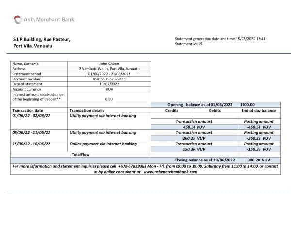 Vanuatu-Asia-Merchant-bank-statement-template-in-Word-and-PDF-format.jpg Vanuatu Asia Merchant bank statement template in Word and PDF format