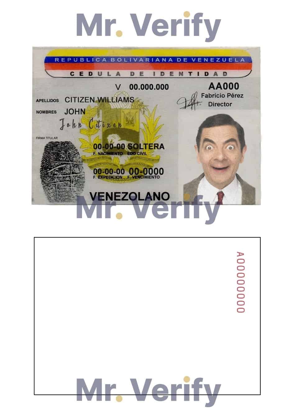 Venezuela-ID.jpg Venezuela ID template in PSD format, fully editable, with all fonts