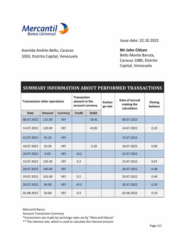 Venezuela-Mercantil-bank-statement-template-in-Word-and-PDF-format.jpg Venezuela Mercantil bank statement template in Word and PDF format