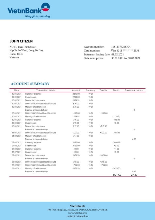Vietnam-Vietinbank-bank-proof-of-address-statement-template-in-Word-and-PDF-format.jpg Vietnam Vietinbank bank proof of address statement template in Word and PDF format