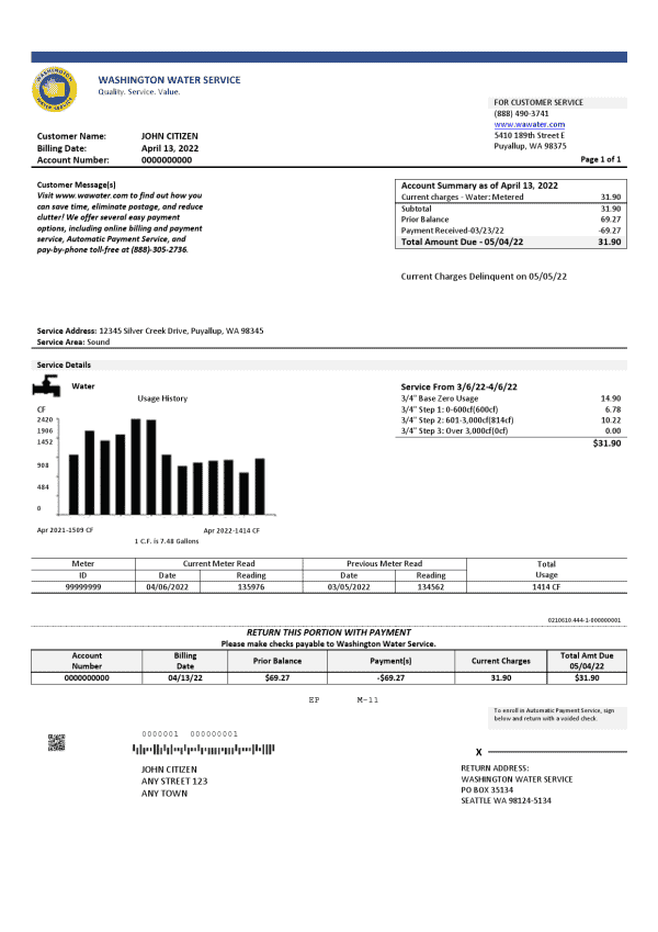 Washington-Water.png USA Washington Water Service utility bill template in Word and PDF format