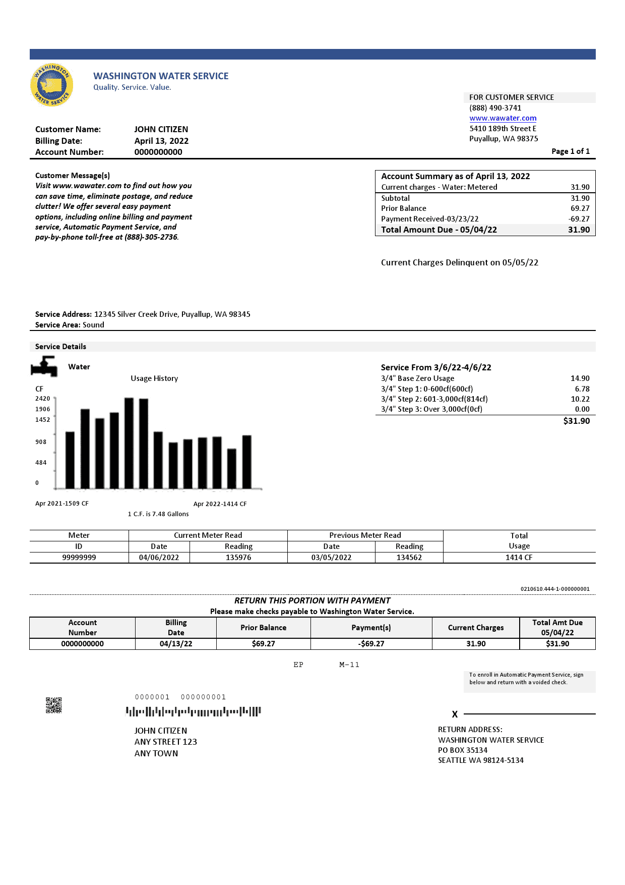 Washington-Water.png USA Washington Water Service utility bill template in Word and PDF format