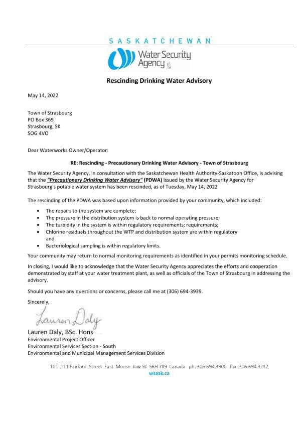 Water-Security.jpg Canada Saskatchewan Strasbourg Water Security Agency water utility shut off notice, Word and PDF template