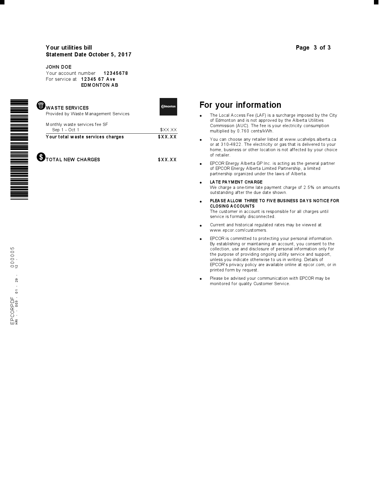 epcor-bill-3-pages_000003.png Canada Epcor electricity utility bill template in Word and PDF format, 3 pages - Image 3