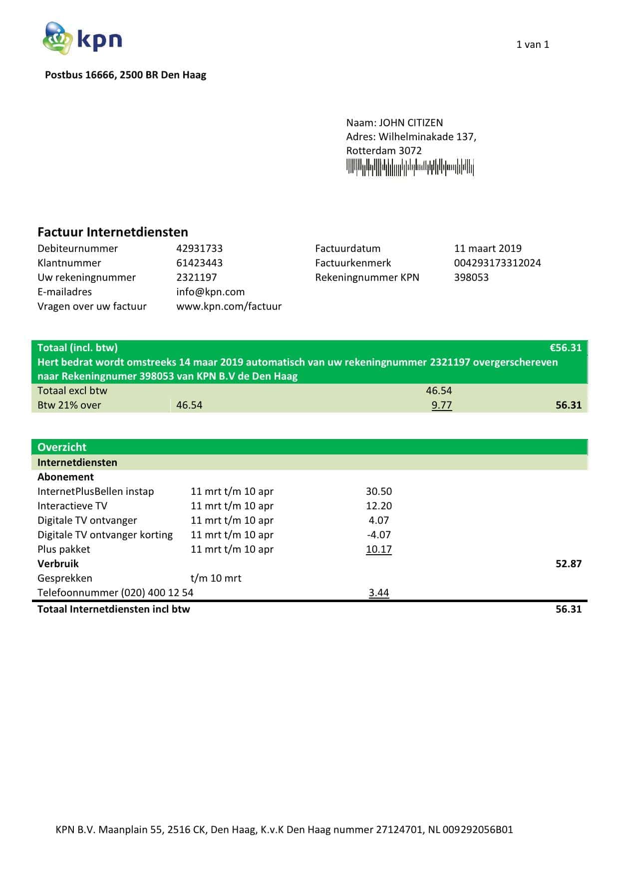 kpn-netherlands_000001.jpg Netherlands KPN utility bill template in Word and PDF format