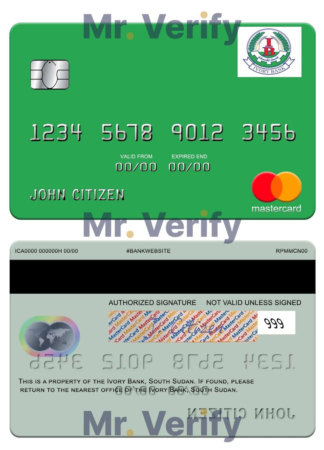outh Sudan Ivory Bank mastercard Fillable south Sudan Ivory Bank mastercard Templates